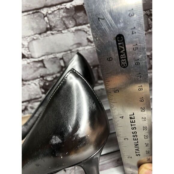Cole Haan Silver Metallic Leather Peep Toe Pumps Stiletto Heels Women Sz 8.5B US - Picture 10 of 16